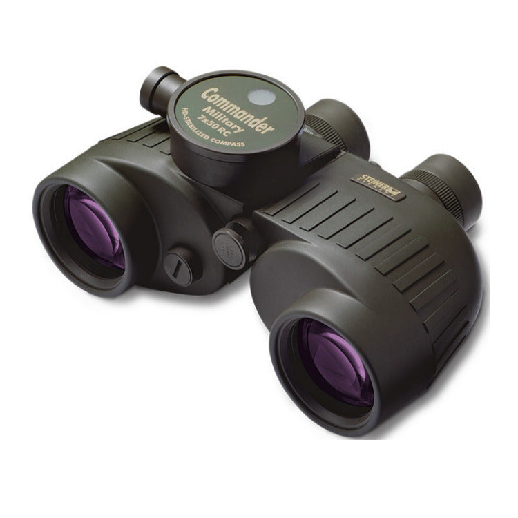 Steiner Optics 7x50 Military M750rc Binoculars with Illuminated HD Stabilized Compass and Auto Focus