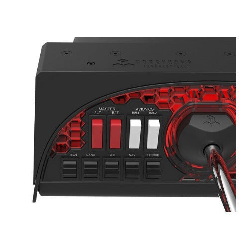 Honeycomb Aeronautical Alpha Flight Controls Yoke & Switch Panel with Logitech G Saitek Pro Flight R