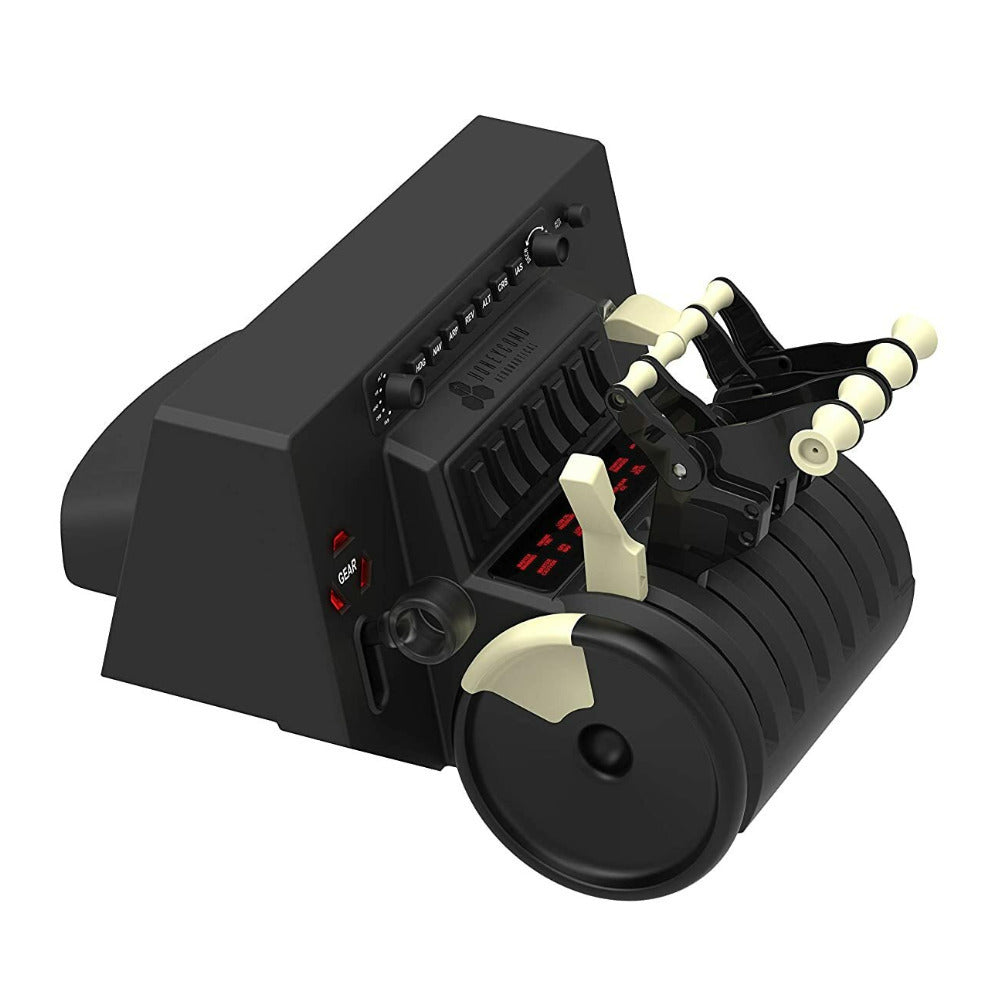Honeycomb Aeronautical Alpha Flight Controls Yoke with Honeycomb Bravo Throttle Quadrant & Logitech