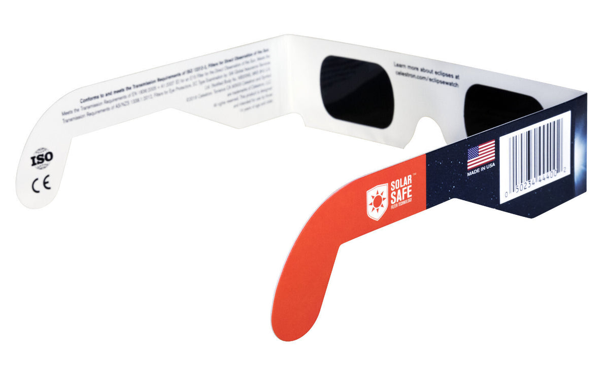 Celestron EclipSmart Safe Filter Eclipse Glasses ISO 12312-2:2015 (E) (10-Pack)