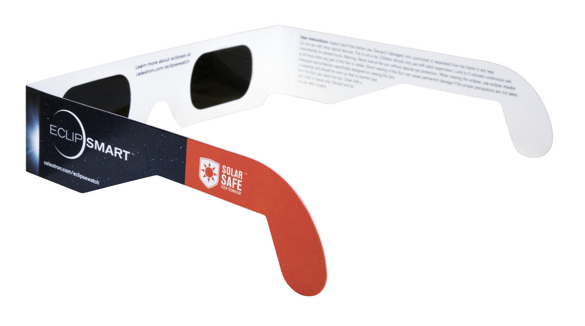 Celestron EclipSmart Safe Filter Eclipse Glasses ISO 12312-2:2015 (E) (10-Pack)
