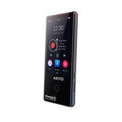 AKITO L5 16GB Kosher MP3 Player with Buttons, Built-in Speakers, Recorder, and Touch Screen (Black)