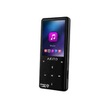 AKITO S7 64GB Kosher MP3 Player with Buttons, Built-in Speakers, Recorder, and Touch Buttons (Black)