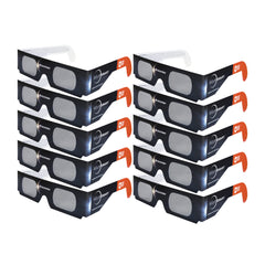 Celestron EclipSmart Safe Filter Eclipse Glasses ISO 12312-2:2015 (E) (10-Pack)