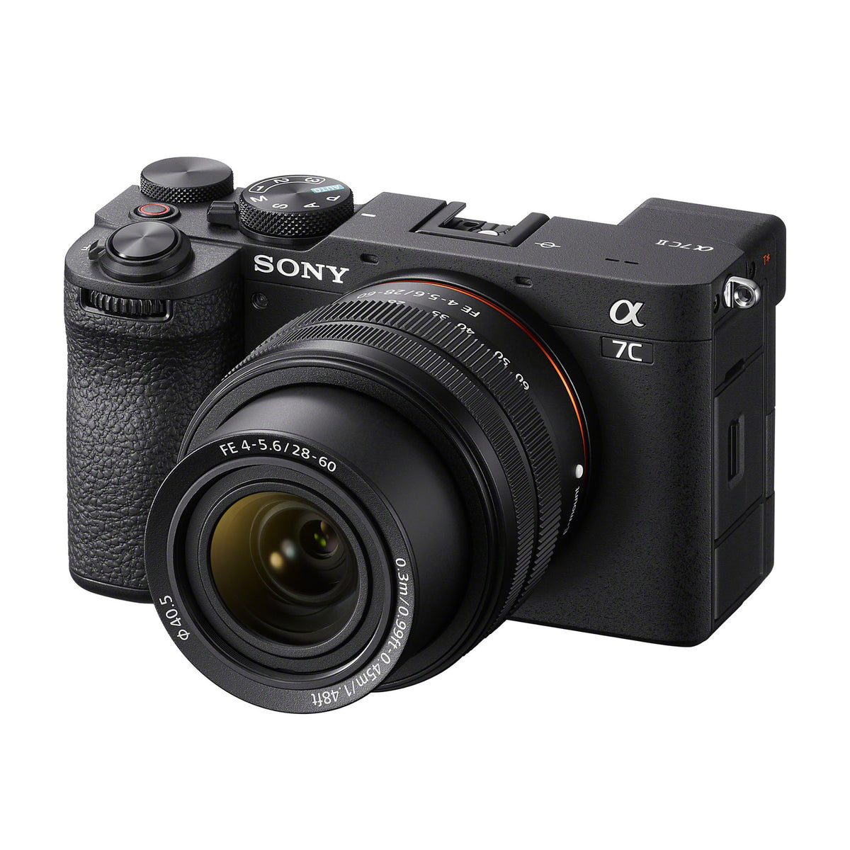 Sony Alpha 7C II Full-frame Interchangeable Lens Hybrid Camera Body with 28-60mm Lens (Black)