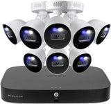 Lorex 4K 20 Camera Capable 16 Wired and 4 Fusion Wi-Fi 2TB Wired DVR System with 8 Cameras