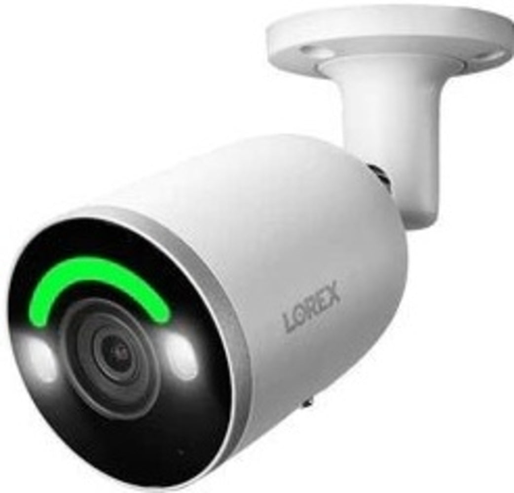 Lorex Fusion 4K 4TB Wired NVR System with 8 Bullet Cameras Featuring Smart Security Lighting