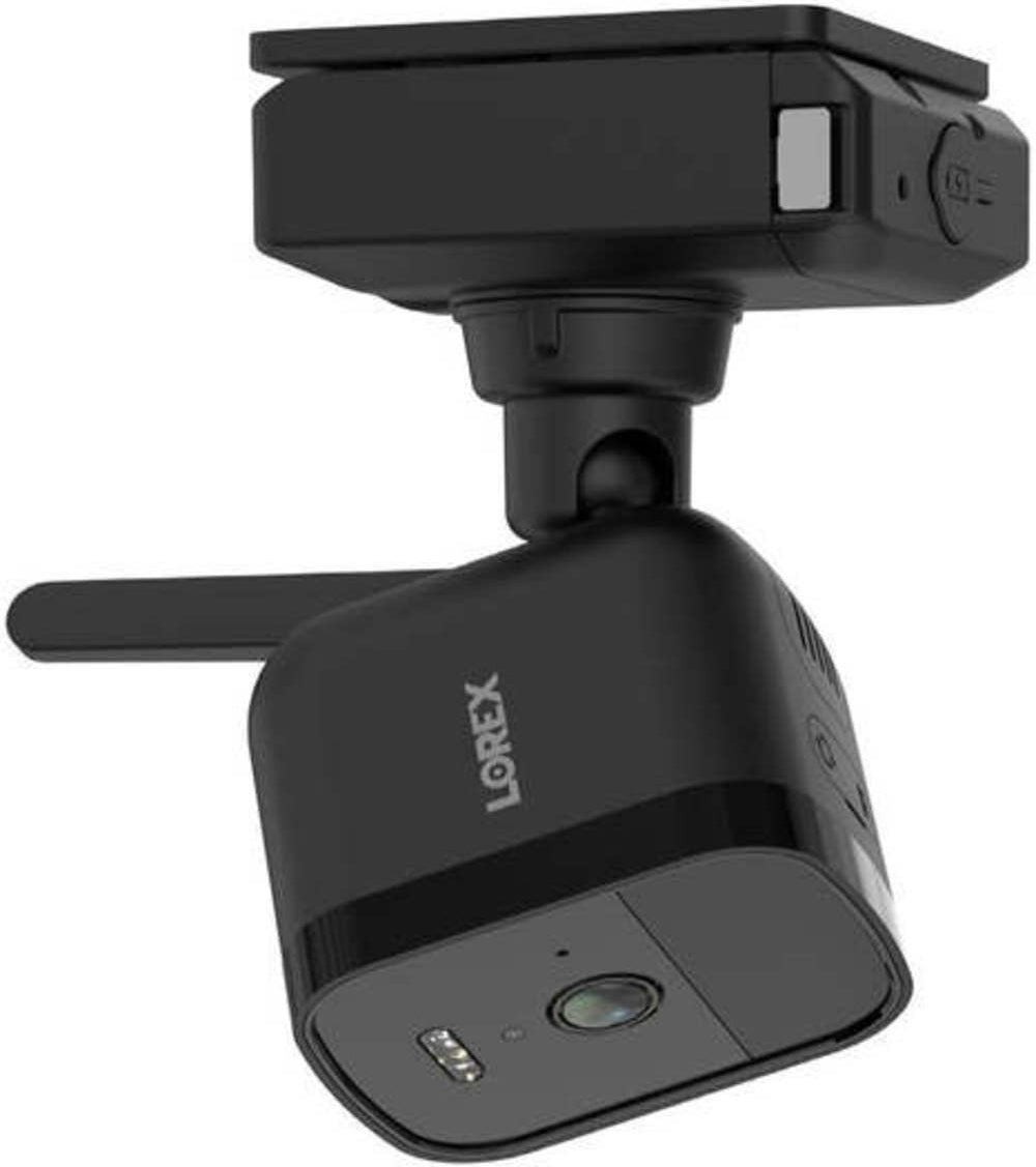 Lorex 4K Spotlight Outdoor Battery Security Camera with Color Night Vision (Add-On, Black)