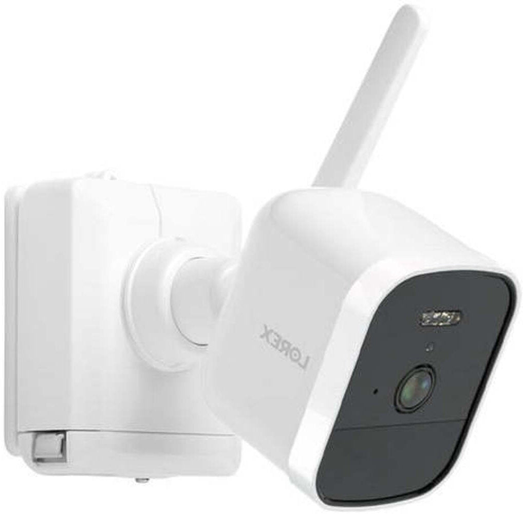 Lorex 4K Spotlight Outdoor Battery Security Camera with Color Night Vision (Add-On, White)