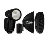 Profoto A10 AirTTL-C Studio Light for Canon with Softbox and Softgrid Bundle