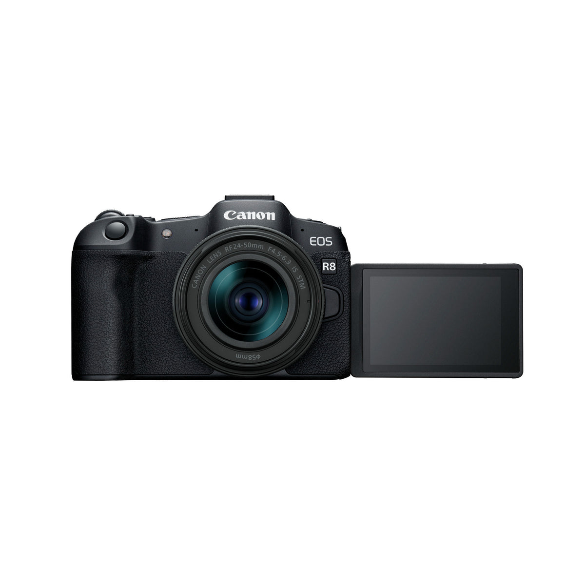 Canon EOS R8 Mirrorless Camera with RF 24-50mm f/4.5-6.3 and RF 50mm f/1.8 Lenses Bundle