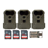 Stealth Cam Wildview 12 MP Infrared Trail Camera with 32GB Memory Card and Card Reader (3-Pack)