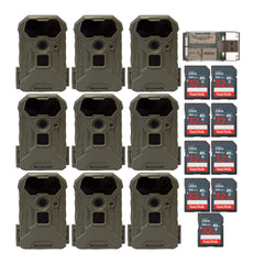 Stealth Cam Wildview 14MP Trail Camera with 32GB Memory Card Bundle (9-Pack)