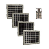 Cuddeback Solar Power Bank - High-Capacity Charger with Card Reader (4-Pack)