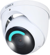 Lorex 4K Smart Security Lighting Deterrence Dome AI PoE IP Wired Camera with CNV (White)