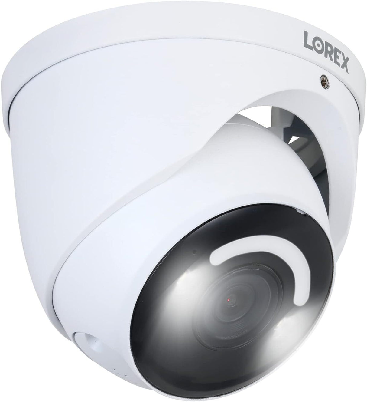 Lorex 4K Smart Security Lighting Deterrence Dome AI PoE IP Wired Camera with CNV (White)