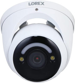 Lorex 4K Smart Security Lighting Deterrence Dome AI PoE IP Wired Camera with CNV (White)
