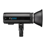 Westcott FJ200 200Ws Strobe Light with 64GB SD Card, Backdrop Boards, and 32 in Umbrella