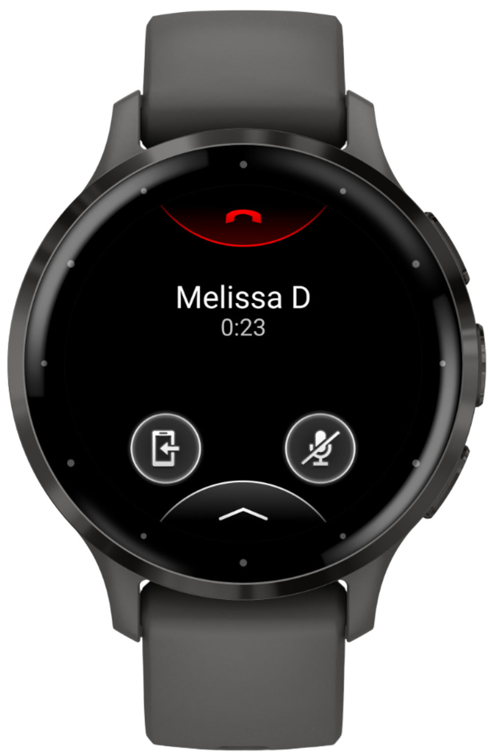 Garmin Venu 3S Slate Stainless Steel Bezel Smart Watch with 41mm Pebble Gray Case and Silicone Band