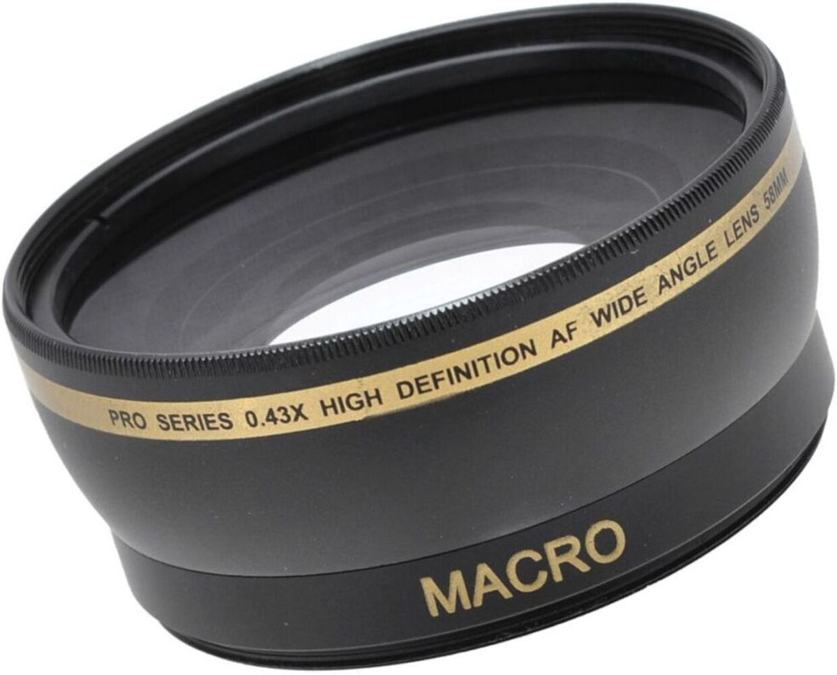 iZONIX Pro Series 58mm 0.43x High Definition AF Wide Angle Lens with Multi-Coated High Quality Glass