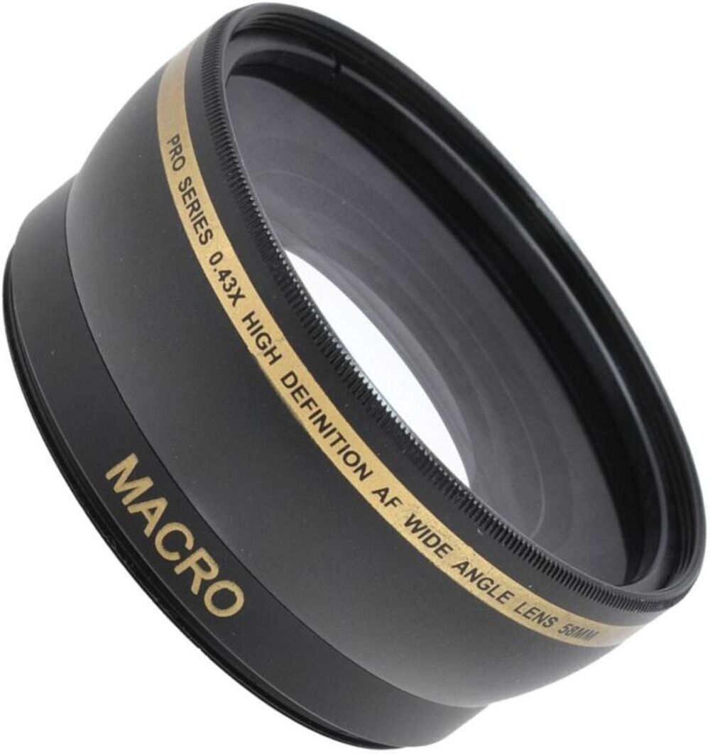 iZONIX Pro Series 58mm 0.43x High Definition AF Wide Angle Lens with Multi-Coated High Quality Glass