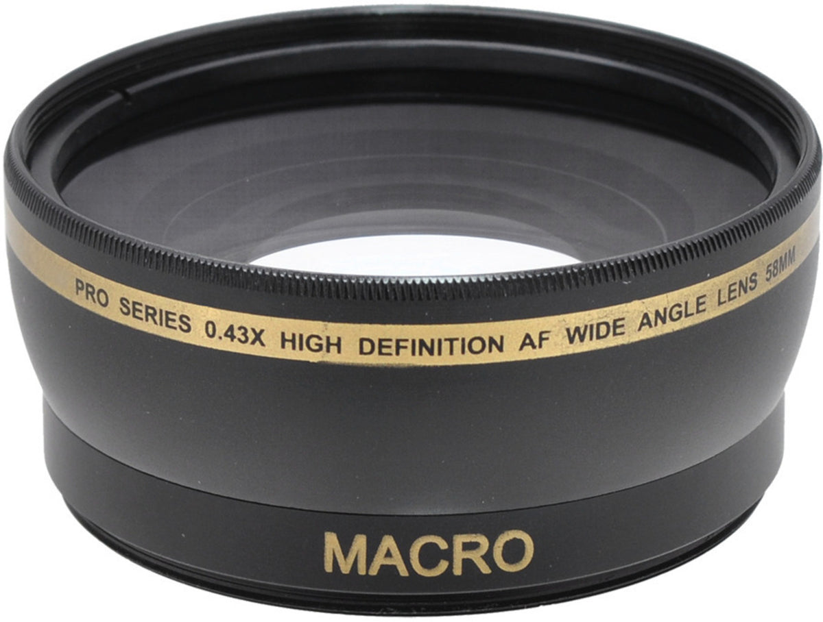 iZONIX Pro Series 58mm 0.43x High Definition AF Wide Angle Lens with Multi-Coated High Quality Glass