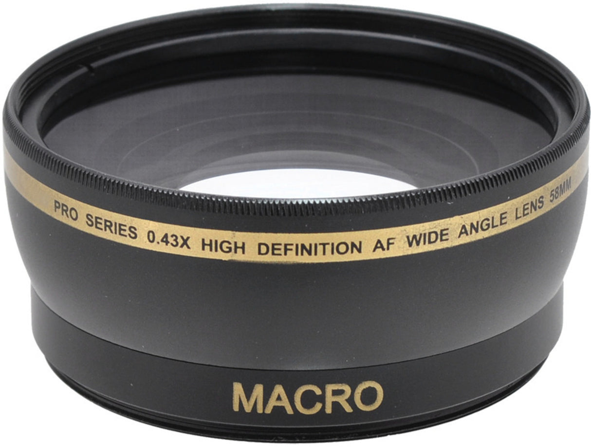 iZONIX Pro Series 58mm 0.43x High Definition AF Wide Angle Lens with Multi-Coated High Quality Glass