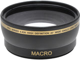 iZONIX Pro Series 58mm 0.43x High Definition AF Wide Angle Lens with Multi-Coated High Quality Glass