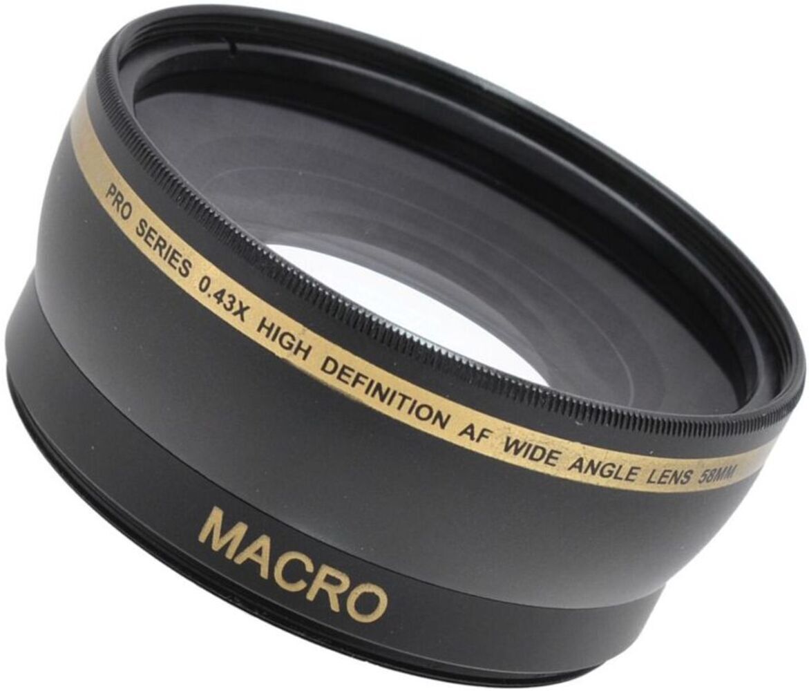iZONIX Pro Series 58mm 0.43x High Definition AF Wide Angle Lens with Multi-Coated High Quality Glass