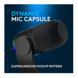 Logitech Yeti GX RGB LIGHTSYNC-Powered Gaming Microphone (Black)