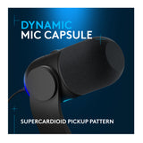 Logitech Yeti GX RGB LIGHTSYNC-Powered Gaming Microphone (Black) (Open Box)