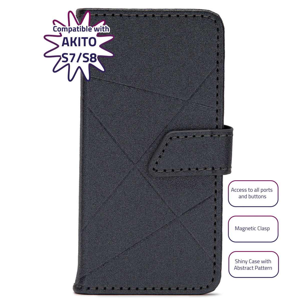 AKITO TPU Case for S7/S8 Kosher MP3 Players (Gray)