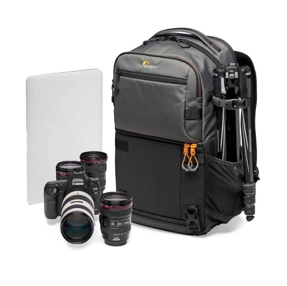 Lowepro Fastpack Pro BP250 AW III Backpack with Padded Laptop Pocket and Weather Cover (Gray)