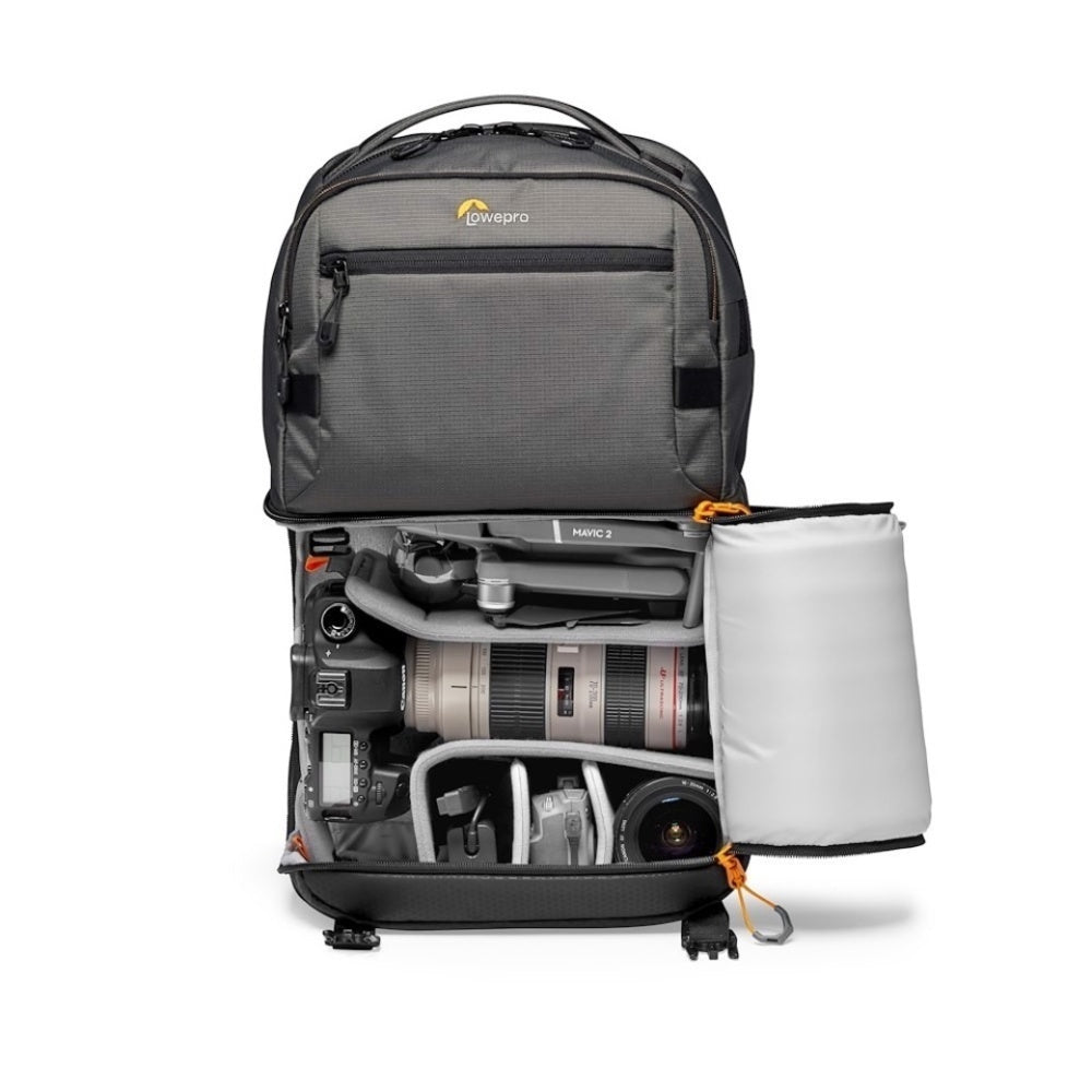 Lowepro Fastpack Pro BP250 AW III Backpack with Padded Laptop Pocket and Weather Cover (Gray)