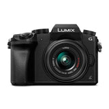 Panasonic LUMIX G7 Mirrorless Camera with 14-42mm f/3.5-5.6 Lens (Black) with 64 SD Memory Card and Accessory Bundle