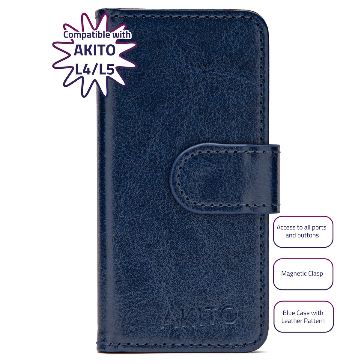 AKITO TPU Case for AKITO L4/L5 Kosher MP3 Players (Blue)