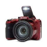 Kodak PIXPRO AZ425 Astro Zoom Camera (Red) with 32GB Card and Rechargeable Battery and Charger Kit