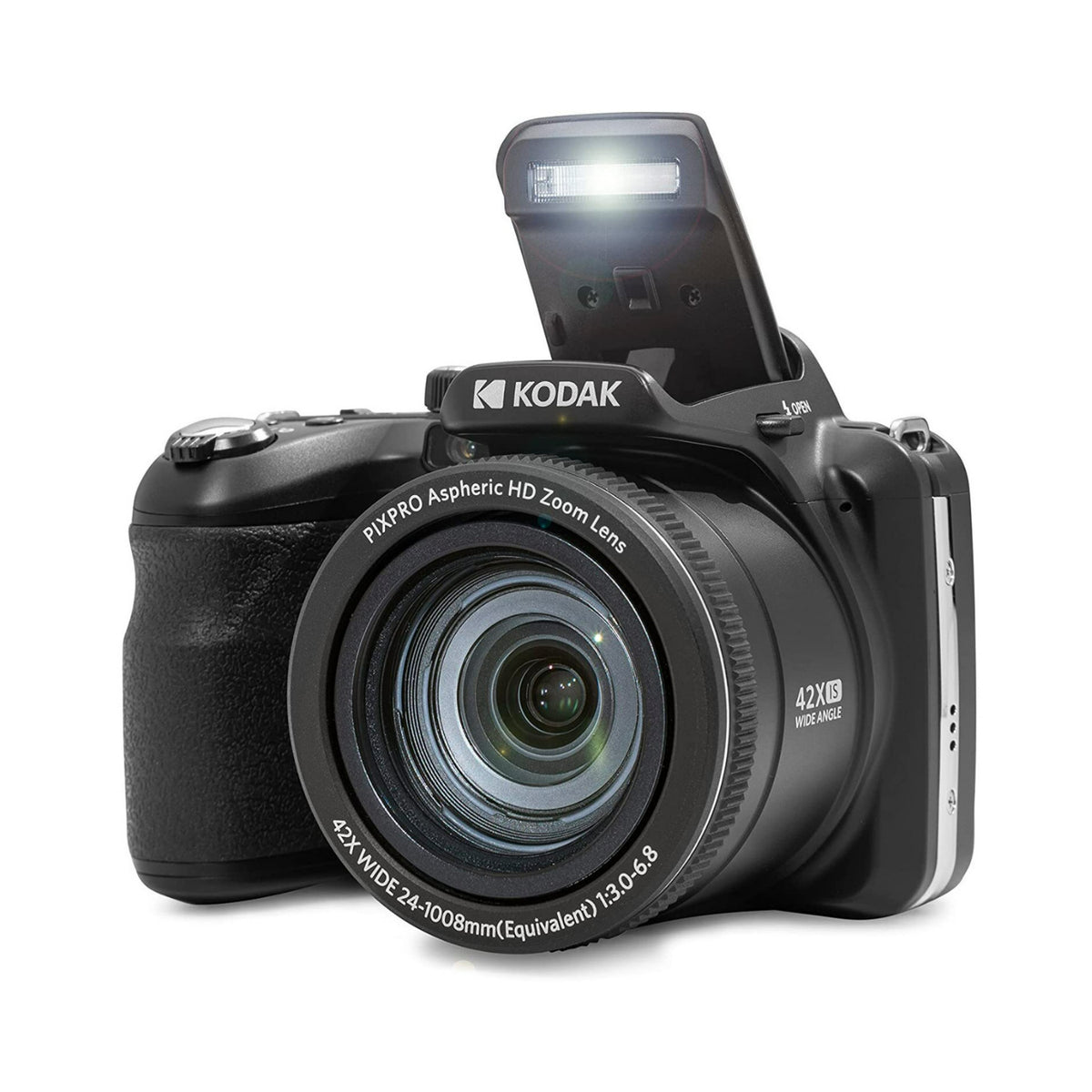KODAK PIXPRO AZ425 Astro Zoom 20MP Digital Camera (Black) with 32GB SD Card and Holster Case Bundle