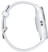 Garmin Venu 3 Smartwatch (Silver/Whitestone) with Charging Stand and Port Plugs