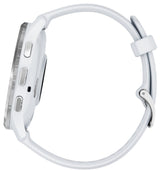 Garmin Venu 3 Smartwatch (Silver/Whitestone) with Charging Stand and Port Plugs