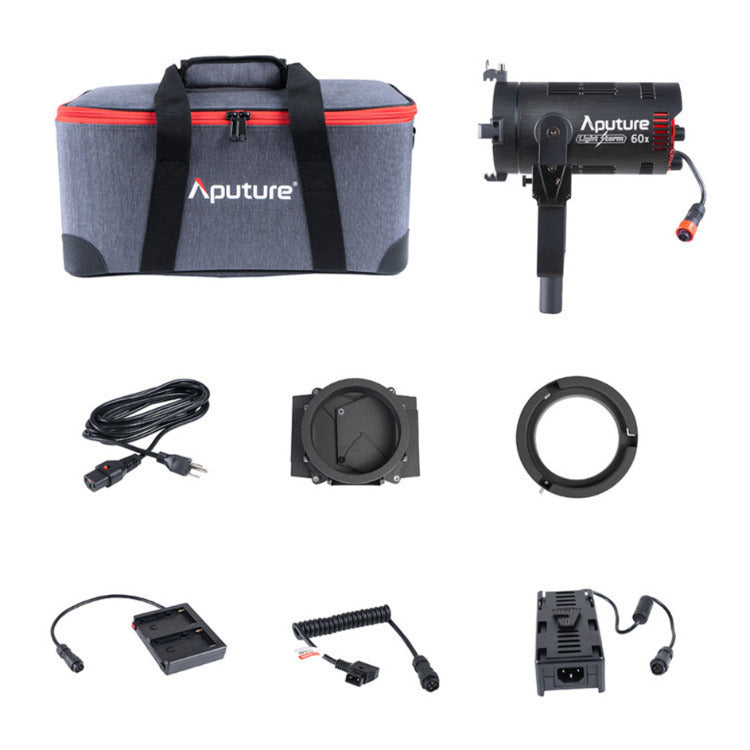 Aputure LS 60x Bi-Color LED Focusing Flood Light with Light Dome Mini III and Accessory Kit