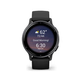 Garmin Vivoactive 5 GPS Smartwatch (Slate Aluminum Bezel with Black Case and Silicone Band)