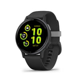 Garmin Vivoactive 5 GPS Smartwatch (Slate Aluminum Bezel with Black Case and Silicone Band)
