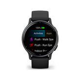 Garmin Vivoactive 5 GPS Smartwatch (Slate Aluminum Bezel with Black Case and Silicone Band)