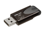 PNY Turbo Attache 4 USB 3.0 Reliable and Portable Flash Drive for Easy Data Storage (32GB, Black)