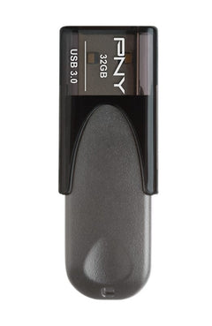 PNY Turbo Attache 4 USB 3.0 Reliable and Portable Flash Drive for Easy Data Storage (32GB, Black)