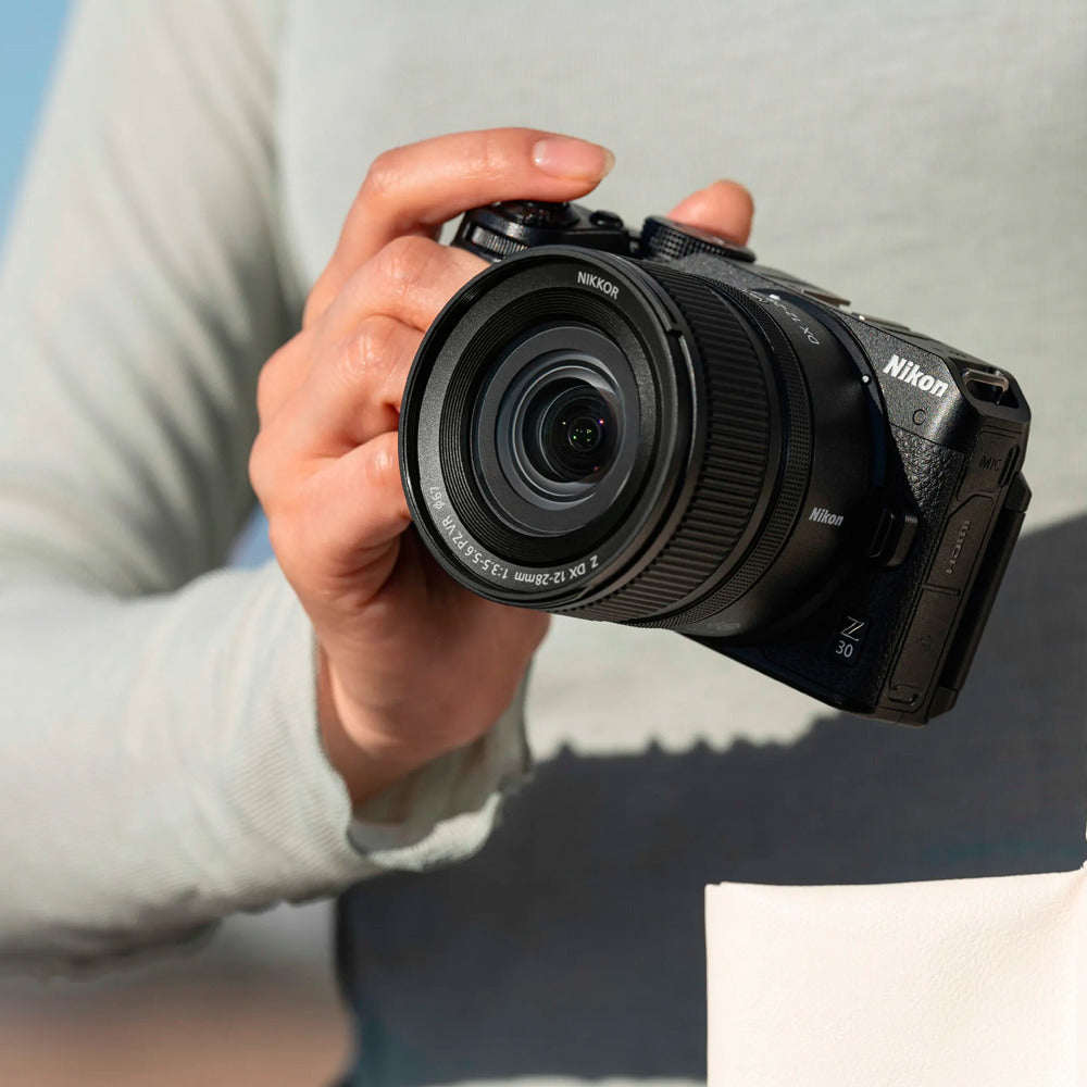 Nikon Z 30 Mirrorless Body Camera and NIKKOR Z DX 12 to 28mm f/3.5 to 5.6 PZ VR Lens
