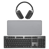 Logitech Zone Vibe 100 Lightweight, Wireless, Noise Canceling Over-Ear Headphones (Graphite) Bundle