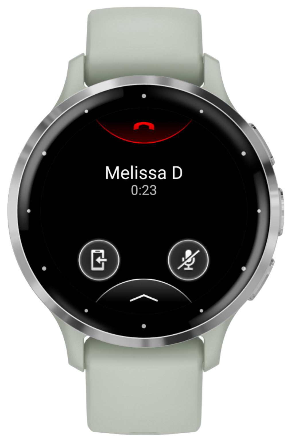 Garmin Venu 3S Silver Stainless Steel Bezel Smart Watch with 41mm Sage Gray Case and Silicone Band