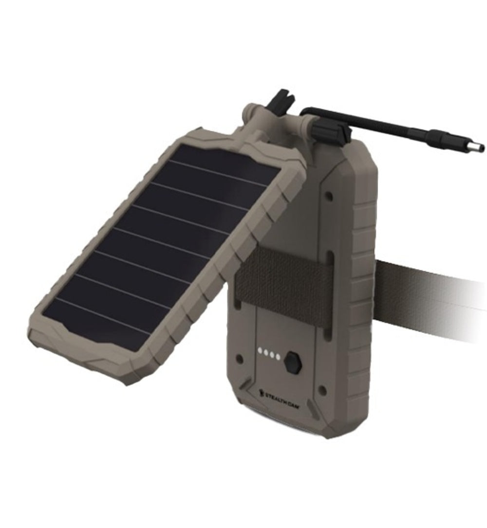 Stealth Cam Sol-Pak 5000mAh Lithium-Ion Solar Battery for 12V DC Jack with LED-Indicator